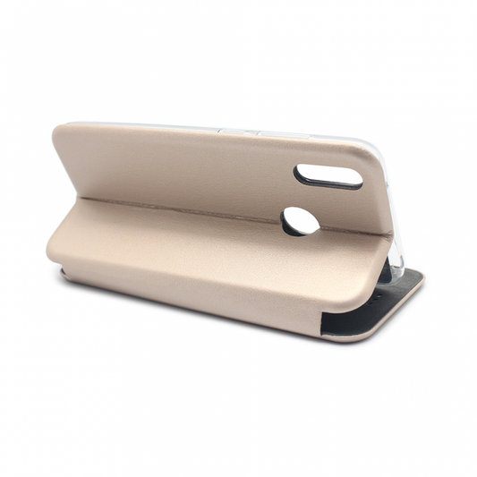 Torbica Teracell Flip Cover za Huawei Y7 2019/Y7 Prime 2019 zlatna