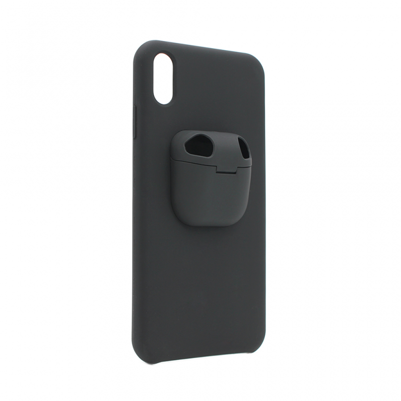 Torbica 2in1 airpods za iPhone XS Max crna