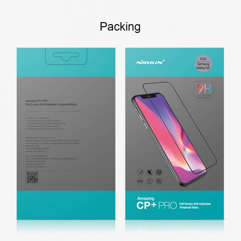 Zastitno staklo Tempered Glass Nillkin CP+ Pro za Samsung G991B Galaxy S21 crni