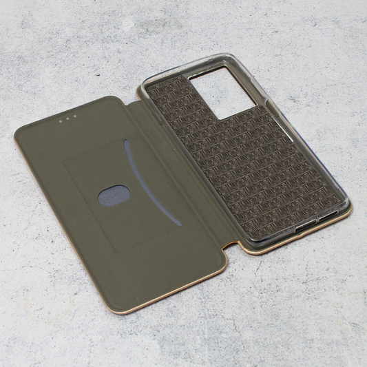 Torbica Teracell Flip Cover za Motorola Moto G200 5G/Edge S30 zlatna