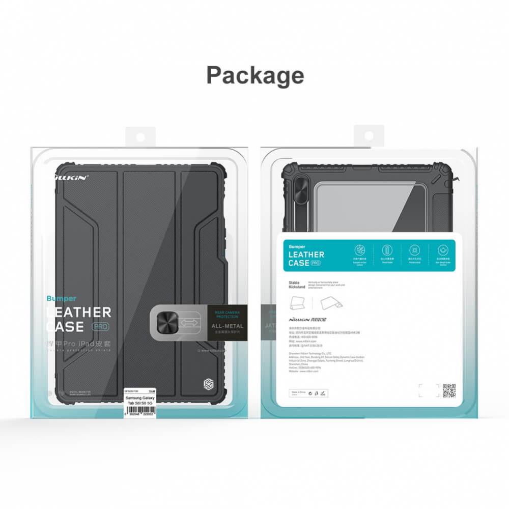 Torbica Nillkin Bumper Leather Pro za Samsung X700 Galaxy Tab S8 crna