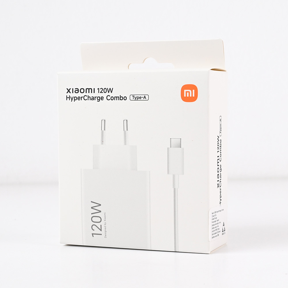 Kucni punjac Xiaomi HyperCharge 120W sa USB na Type C kablom beli EU