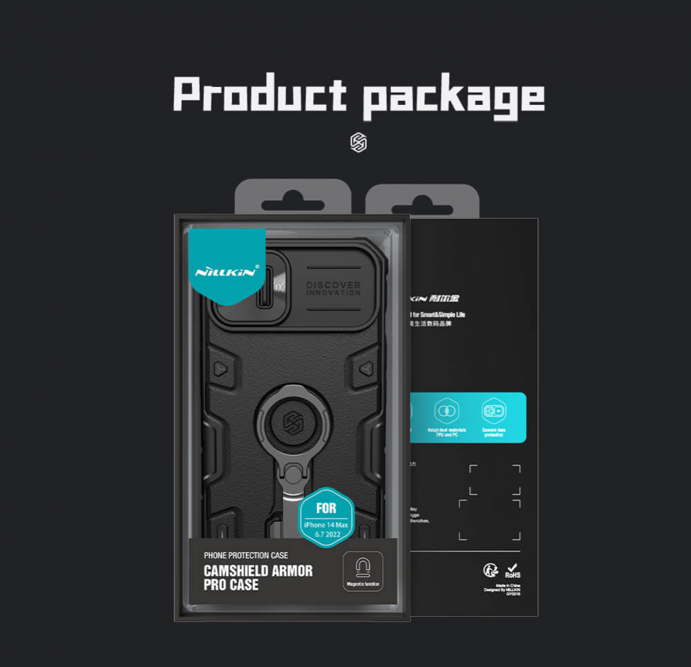 Torbica Nillkin CamShield Armor Pro Magnetic za iPhone 14 Plus 6.7 crna