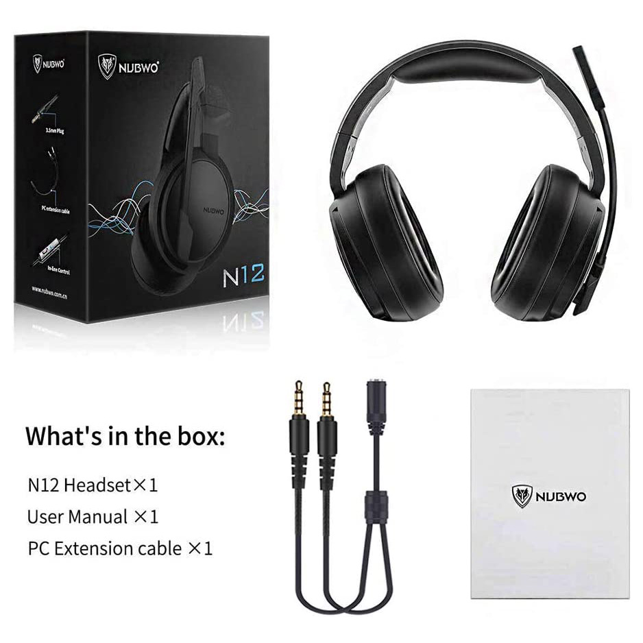 Slusalice Gaming Nubwo N12D 3.5mm crne