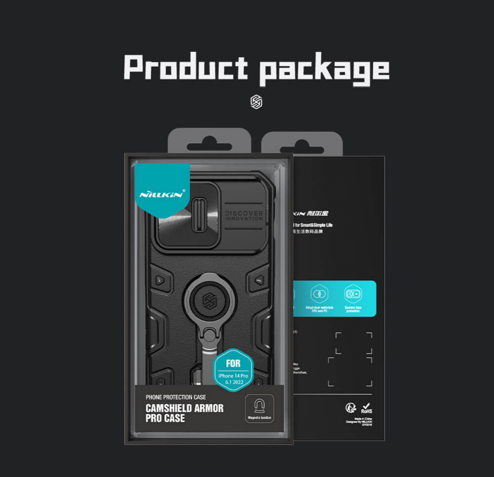 Torbica Nillkin CamShield Armor Pro Magnetic za iPhone 14 Pro 6.1 crna