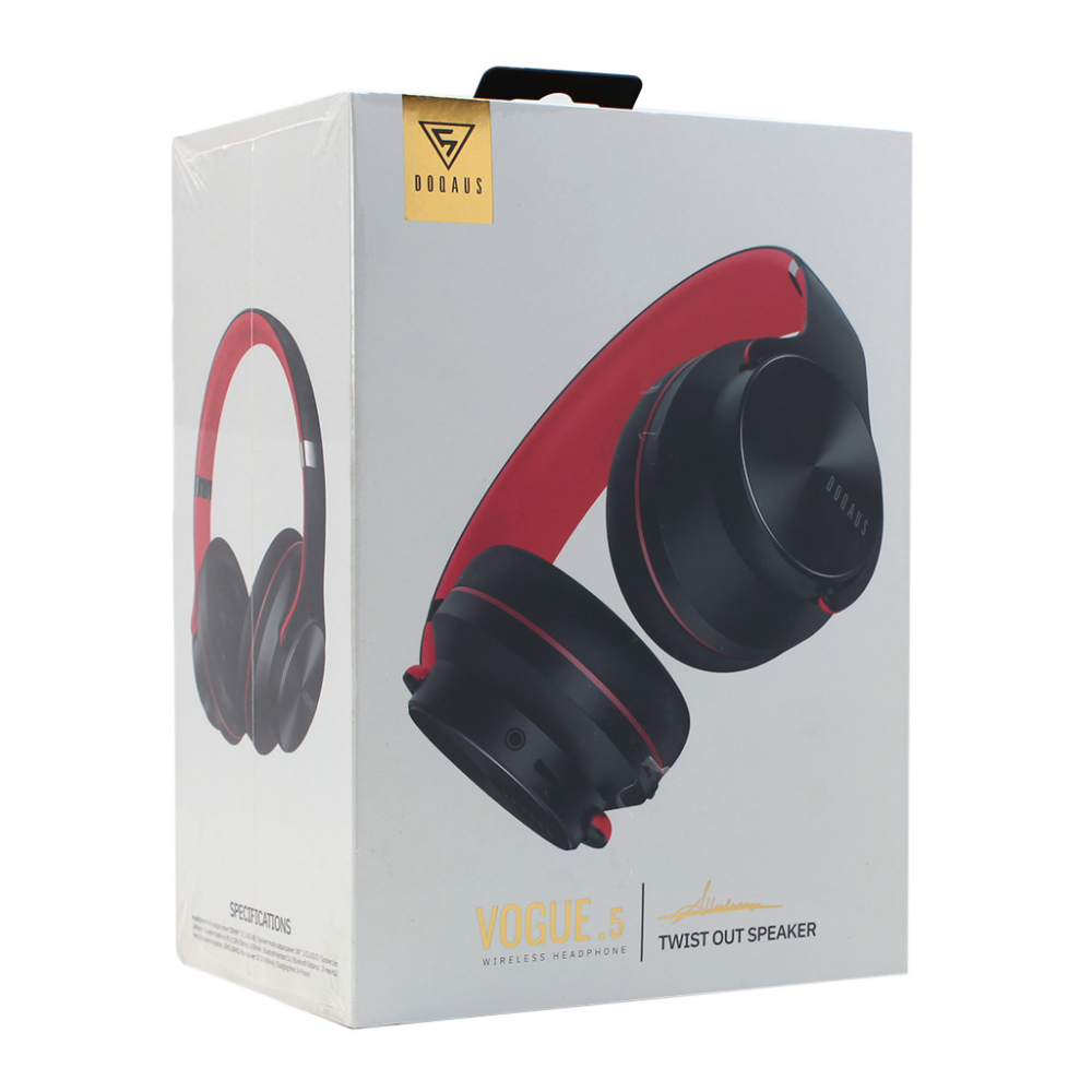 Bluetooth slusalice DOQAUS VOUGE 5 crvene