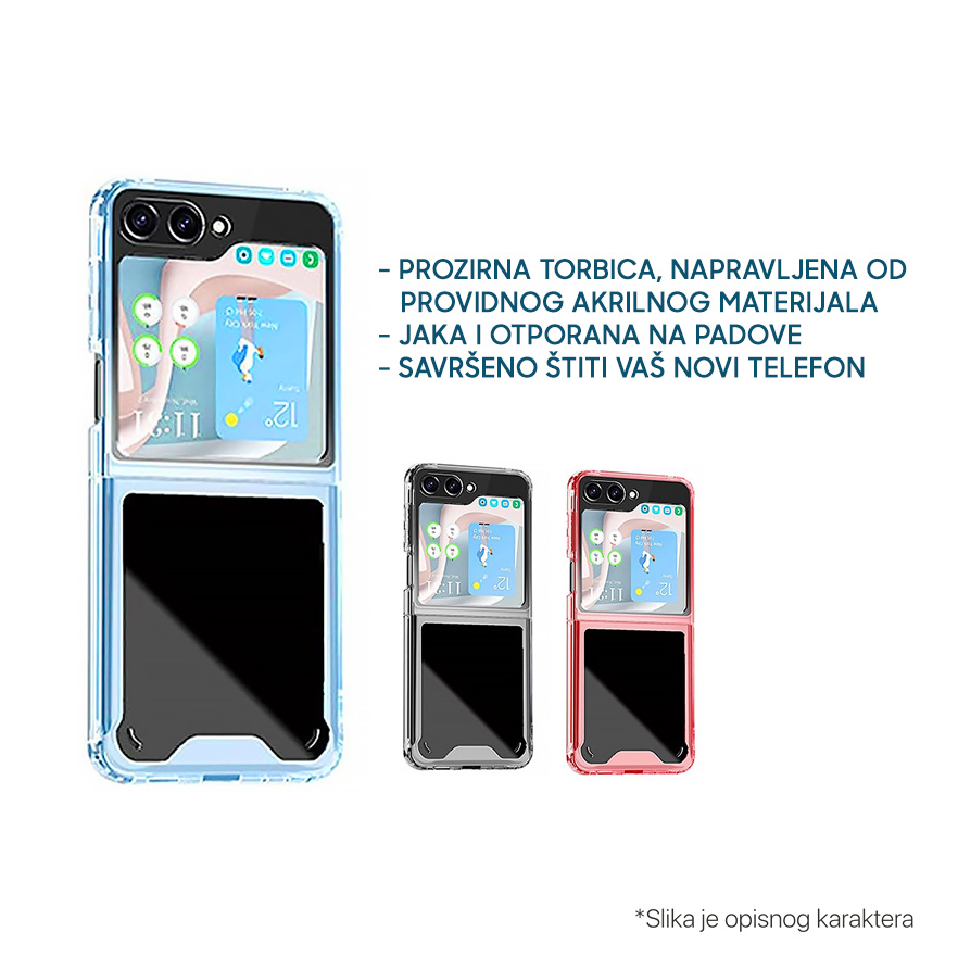 Torbica Clear TPU za Samsung F731B Galaxy Z Flip 5 5G plava