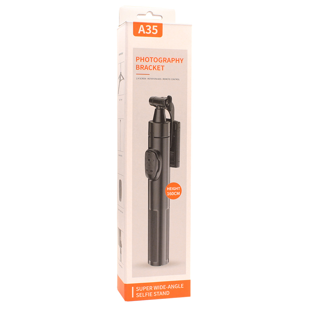 Selfie stick A35 + tripod crni