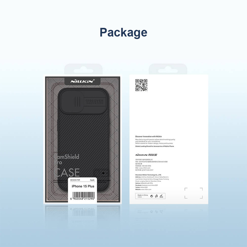 Torbica Nillkin CamShield Pro za iPhone 15 Plus 6.7 crna