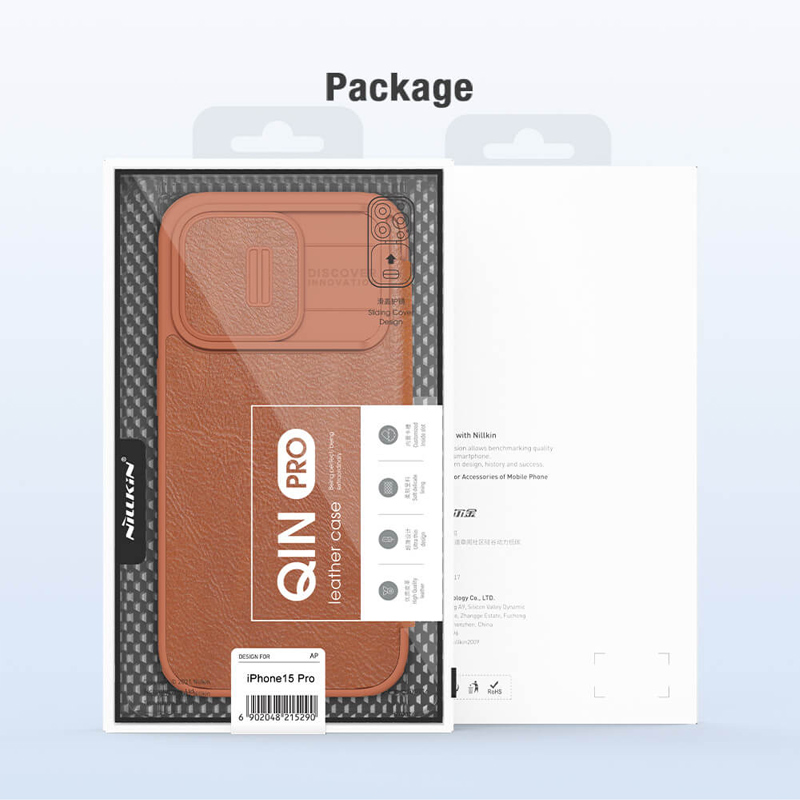 Torbica Nillkin Qin Pro za iPhone 15 Pro 6.1 crvena