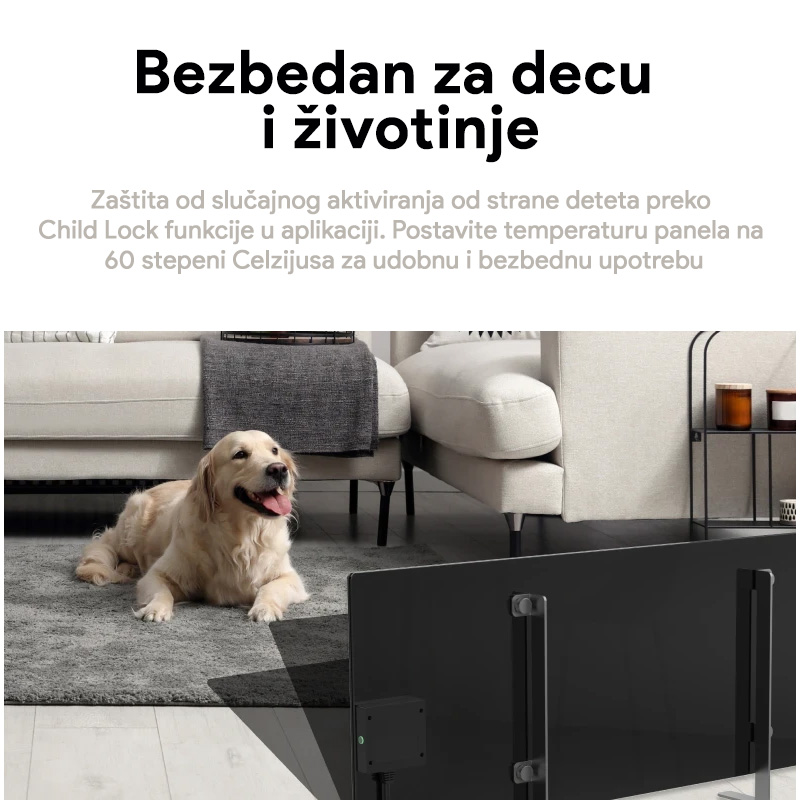Aeno premium smart eko radijator AGH0002S crni