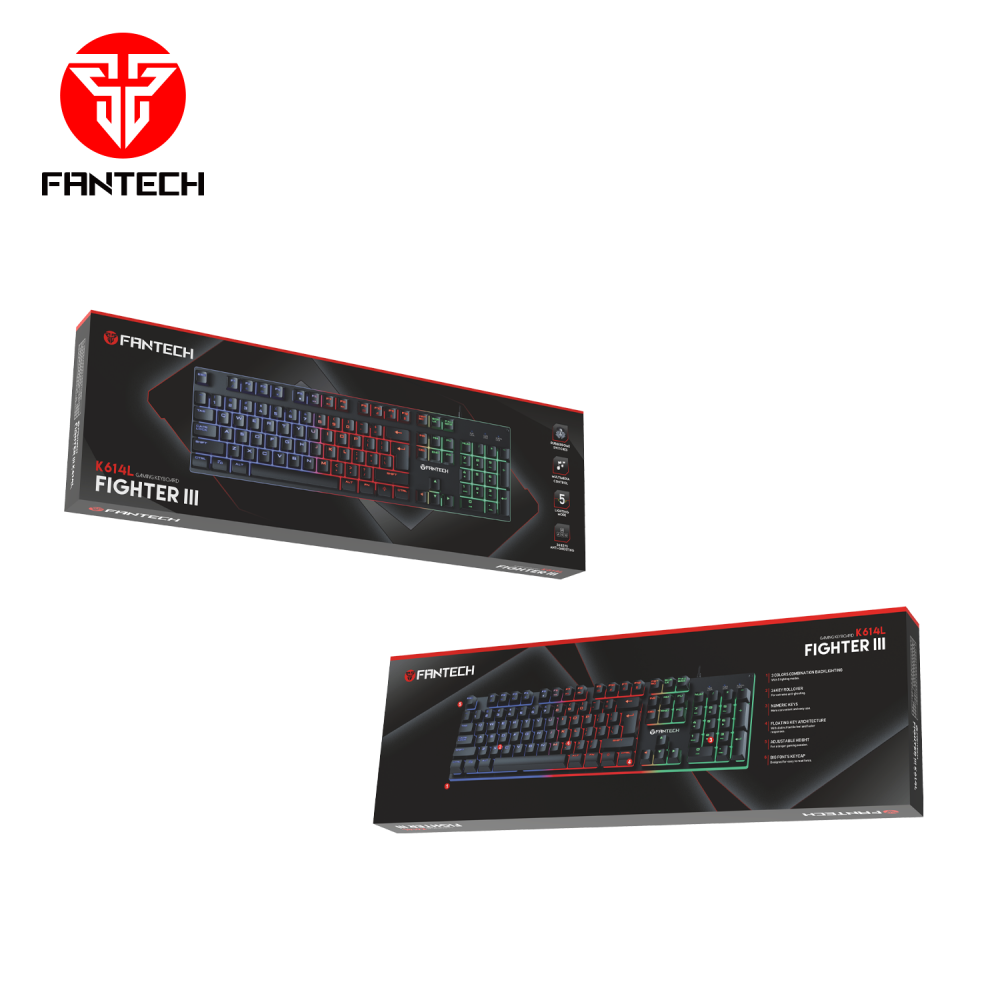 Tastatura Gaming Fantech K614L Fighter II crna