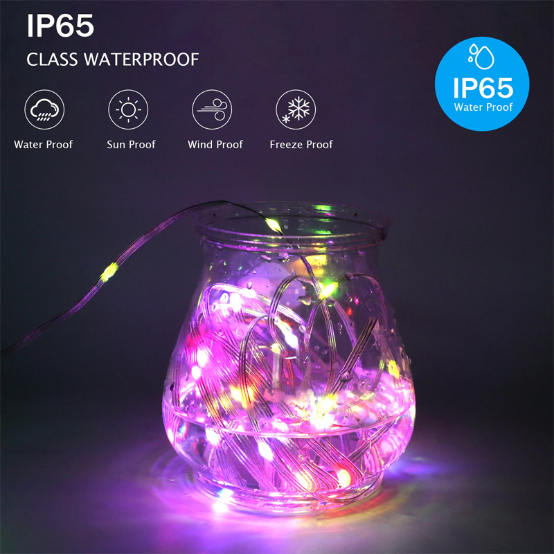 Novogodisnji ukras LED lampice u boji (15m) Bluetooth kontrola putem mobilnog telefona