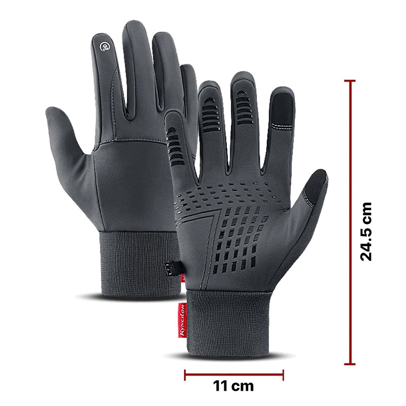 Rukavice za touch screen Kyncilor sive XL