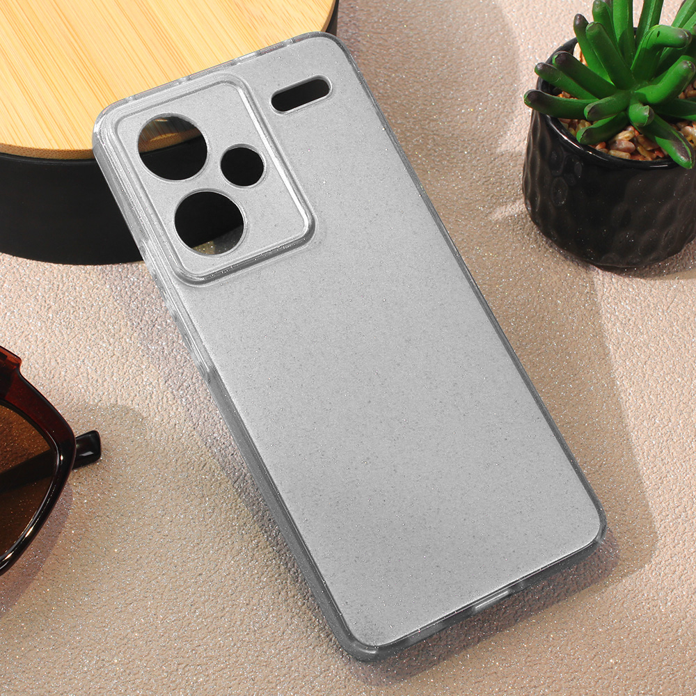 Torbica Sparkle Dust za Xiaomi Redmi Note 13 Pro Plus srebrna