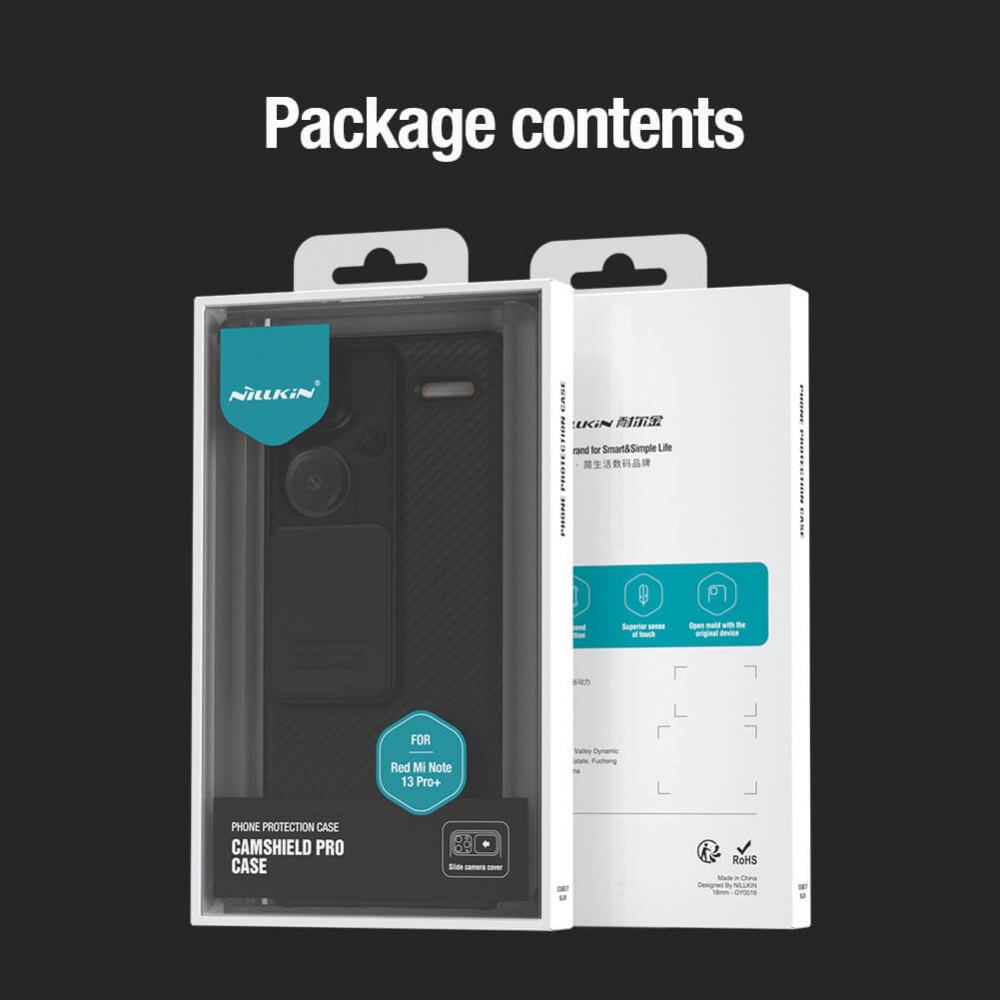 Torbica Nillkin CamShield Pro za Xiaomi Redmi Note 13 Pro Plus crna