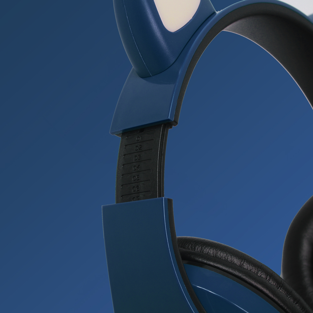 Bluetooth slusalice Cat Ear tamno plave