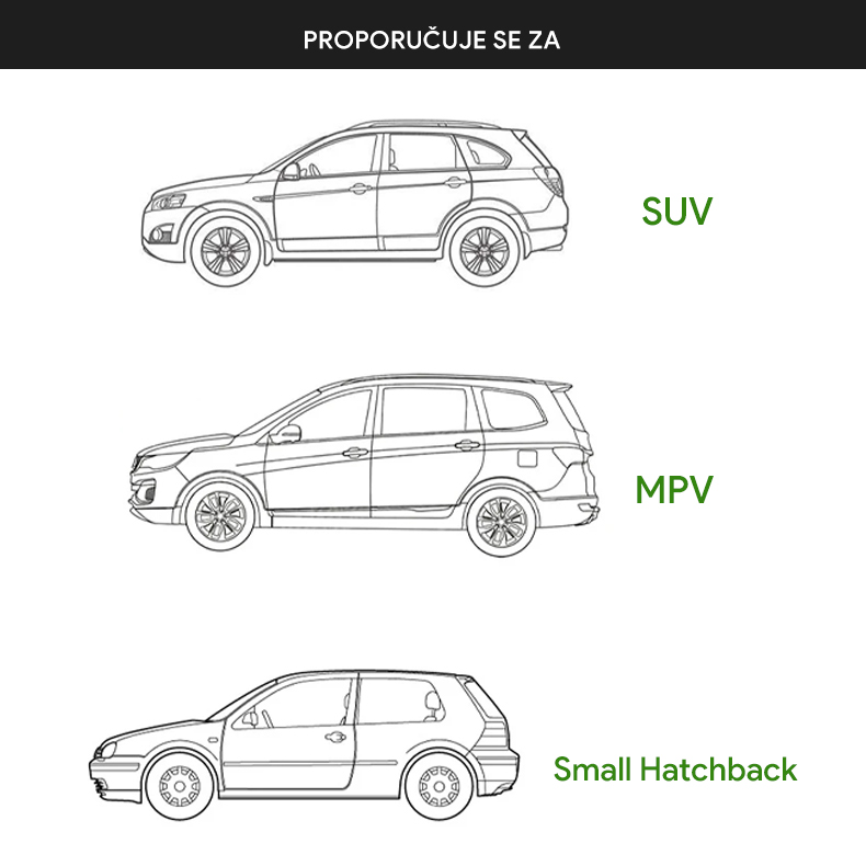 Organizer za auto sediste tip 3 crni