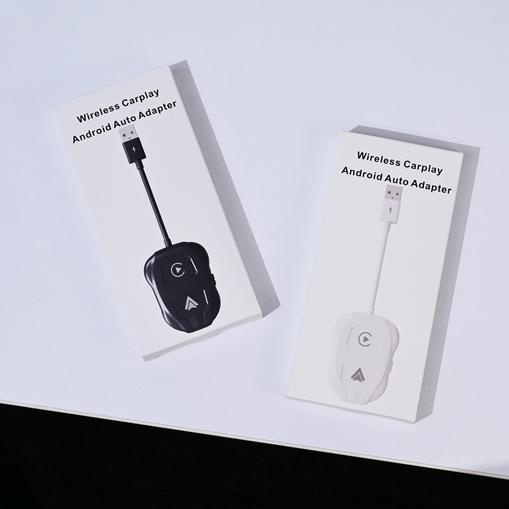 TechAdro Carplay Wireless Adapter za auto Andorid 2 u 1 USB, Type C crni