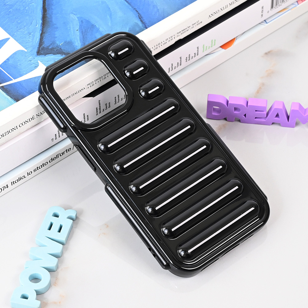 Torbica Color Rib za iPhone 15 Pro 6.1 crna