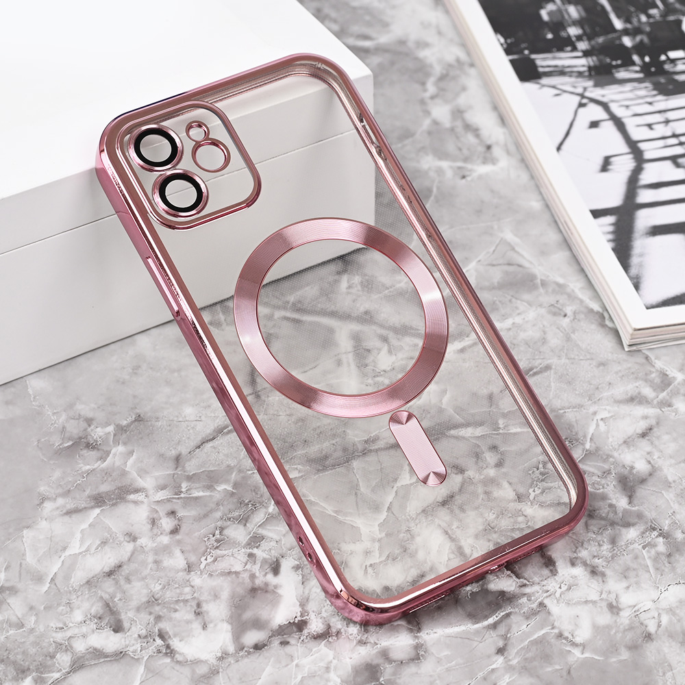 Torbica Magsafe Lux za iPhone 12 6.1 roze