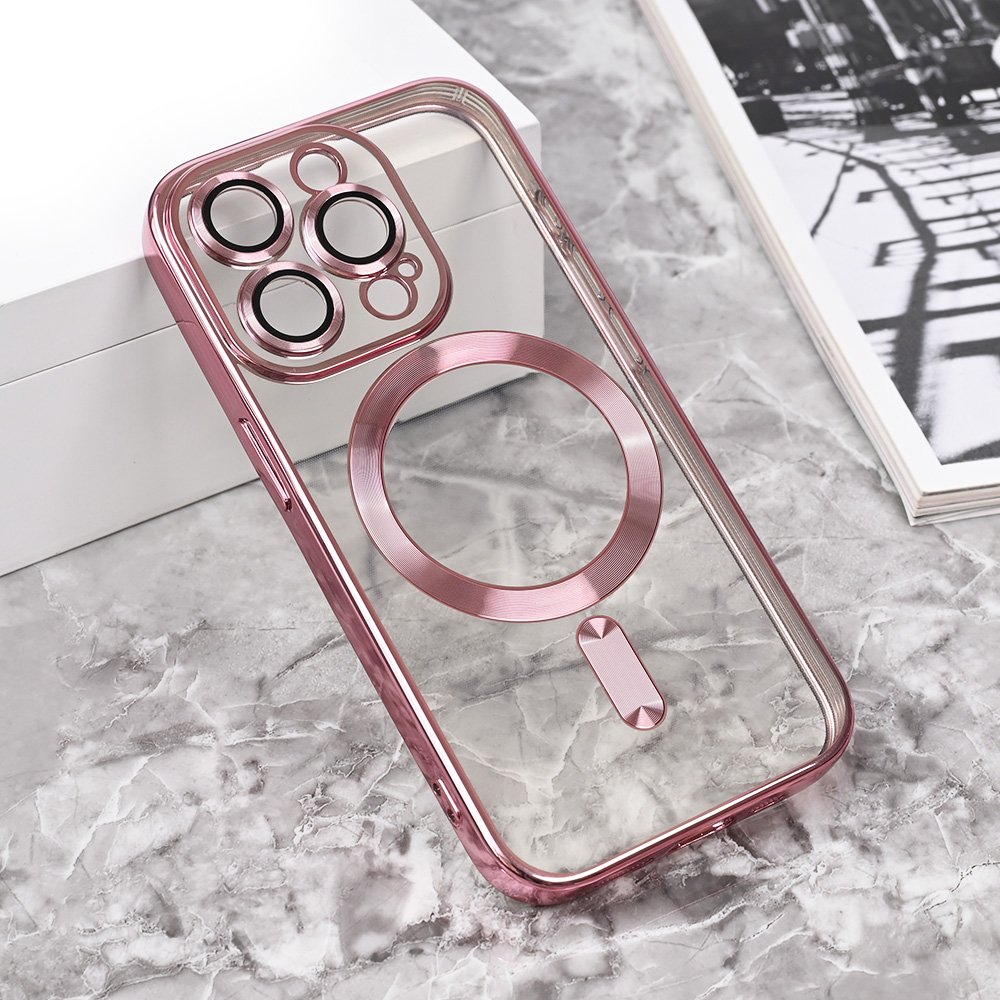 Torbica Magsafe Lux za iPhone 15 Pro 6.1 roze