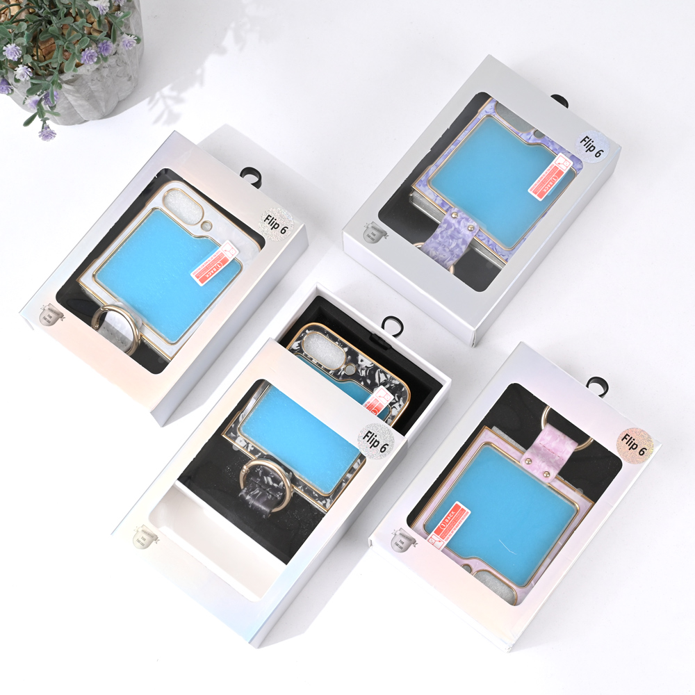 Torbica Luxurious Shell Pattern za Samsung F741B/F761B Galaxy Z Flip 6/7 FE 5G ljubicasta