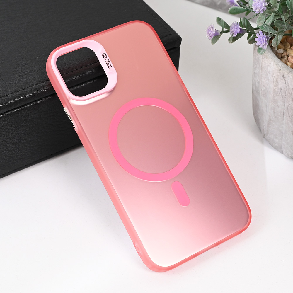 Torbica Magsafe Clear za iPhone 11 6.1 roze