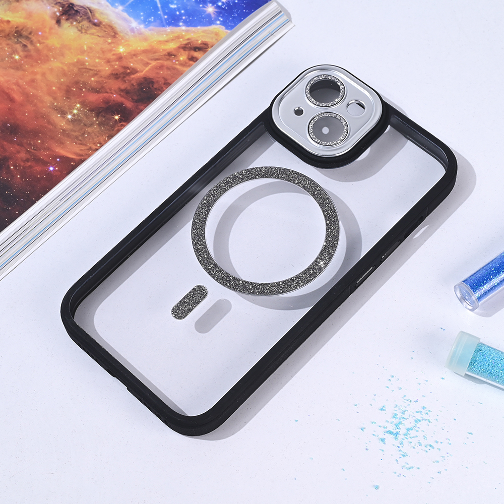Torbica Magsafe shining za iPhone 14 6.1 crna