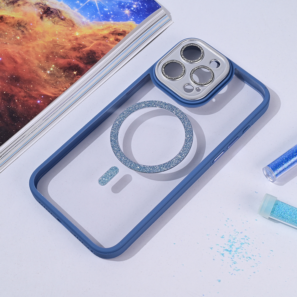 Torbica Magsafe shining za iPhone 15 Pro Max 6.7 svetlo plava