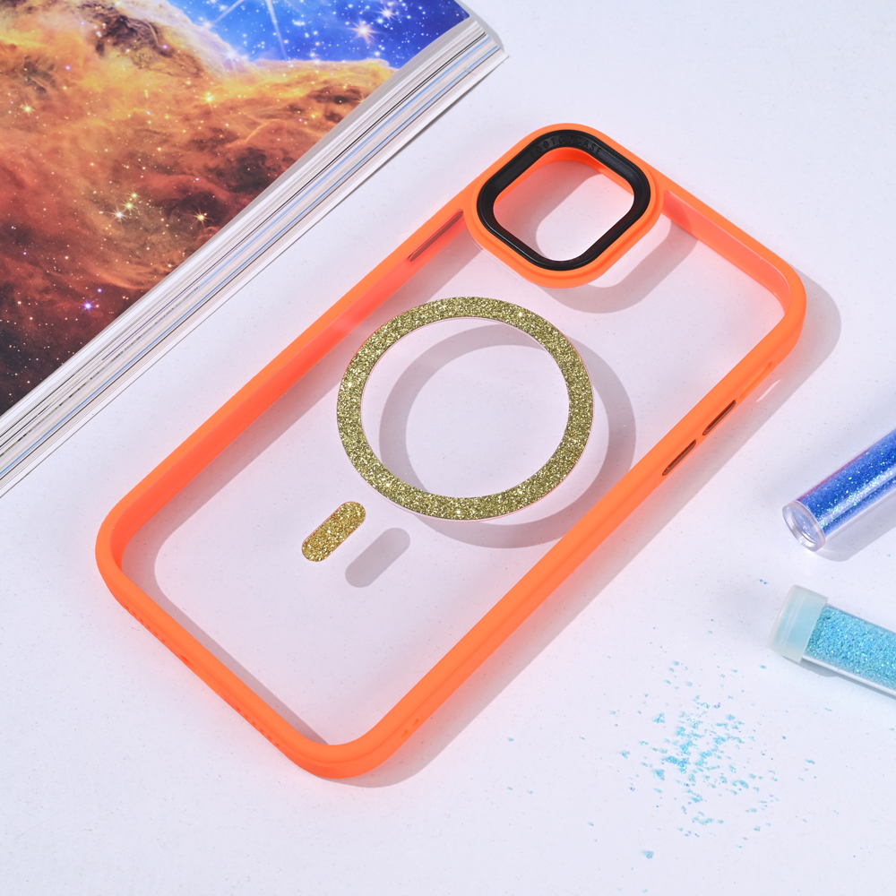 Torbica Magsafe shining za iPhone 11 6.1 narandzasta