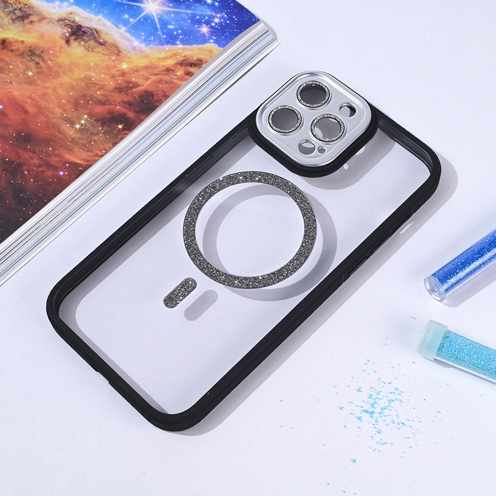 Torbica Magsafe shining za iPhone 13 Pro Max 6.7 crna