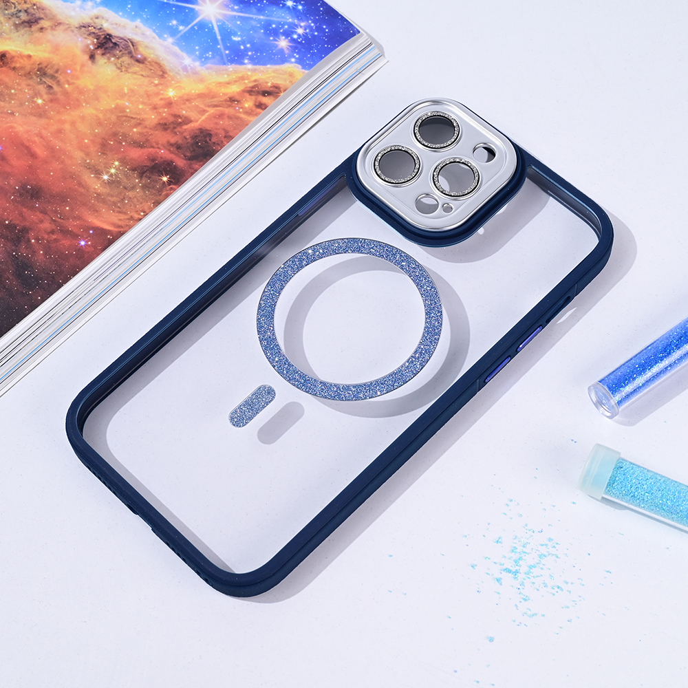 Torbica Magsafe shining za iPhone 13 Pro Max 6.7 tamno plava