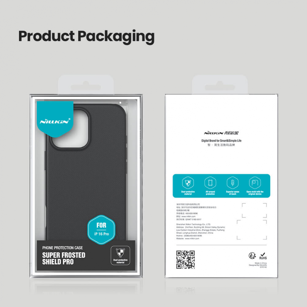 Torbica Nillkin Scrub Pro za iPhone 16 Pro 6.3 siva