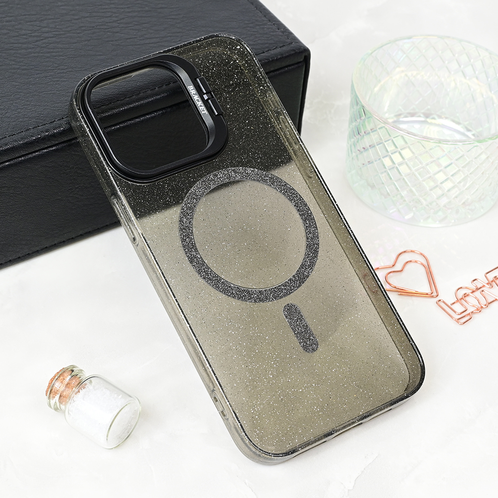 Torbica Magsafe Sparkle za iPhone 13 Pro Max 6.7 crna