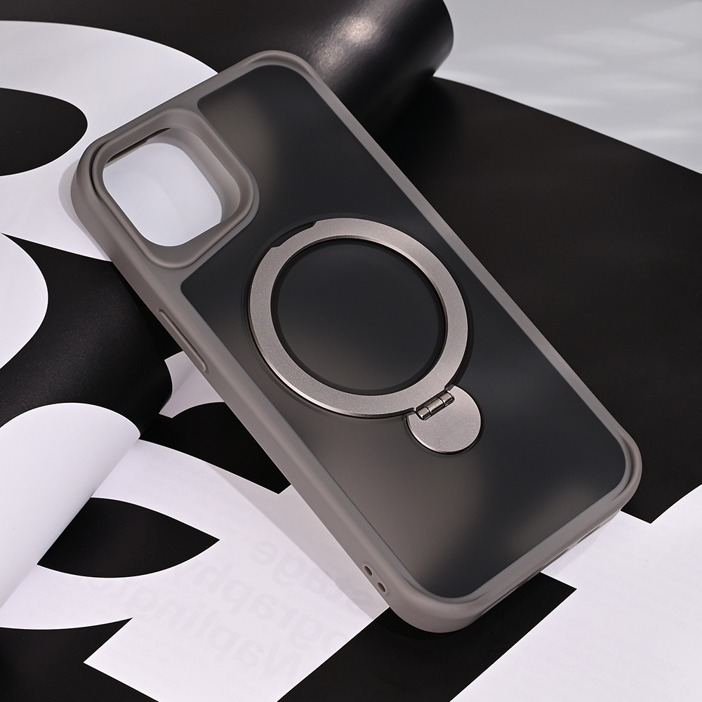 Torbica Magsafe Ring Stand za iPhone 14 6.1 siva