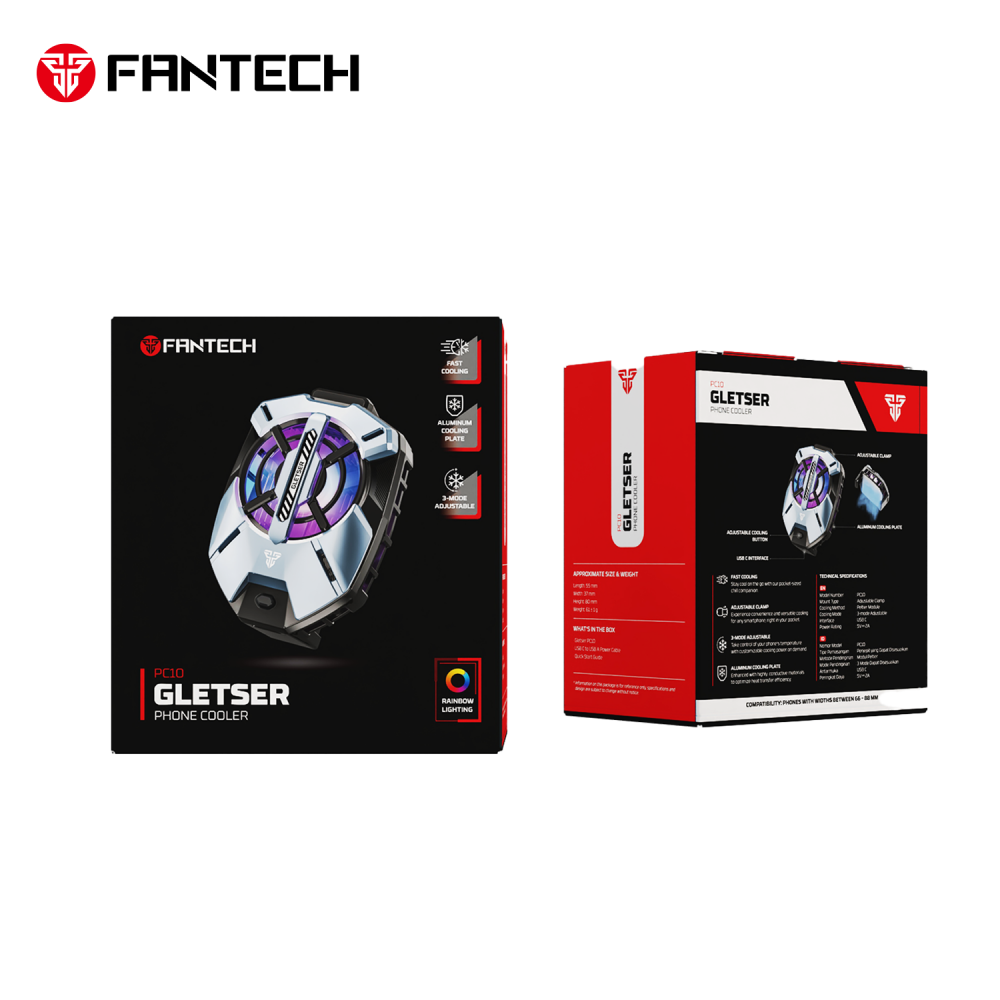 Cooler za telefon Fantech PC10 Glester RGB crni
