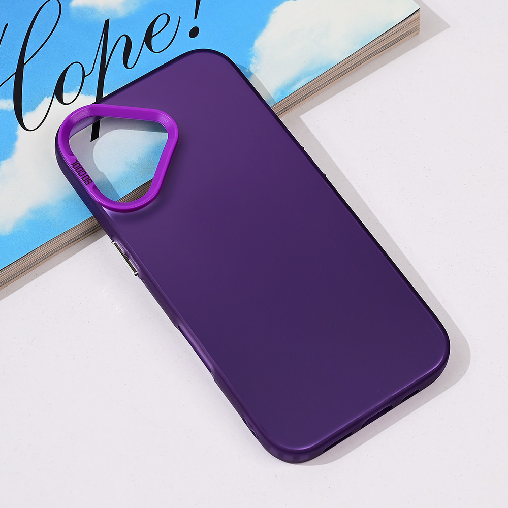 Torbica Clear za iPhone 16 6.1 ljubicasta