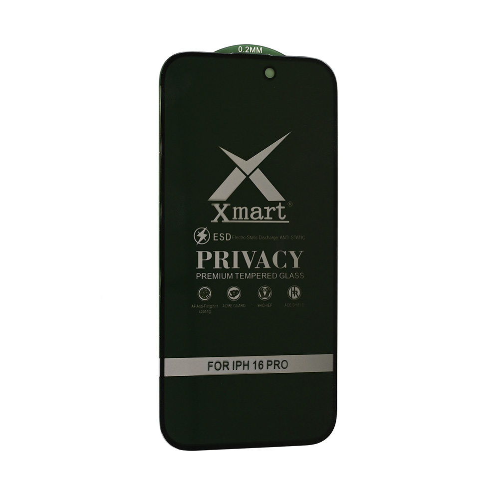 Zastitno staklo Tempered glass X mart 9D Privacy za iPhone 16 Pro 6.3