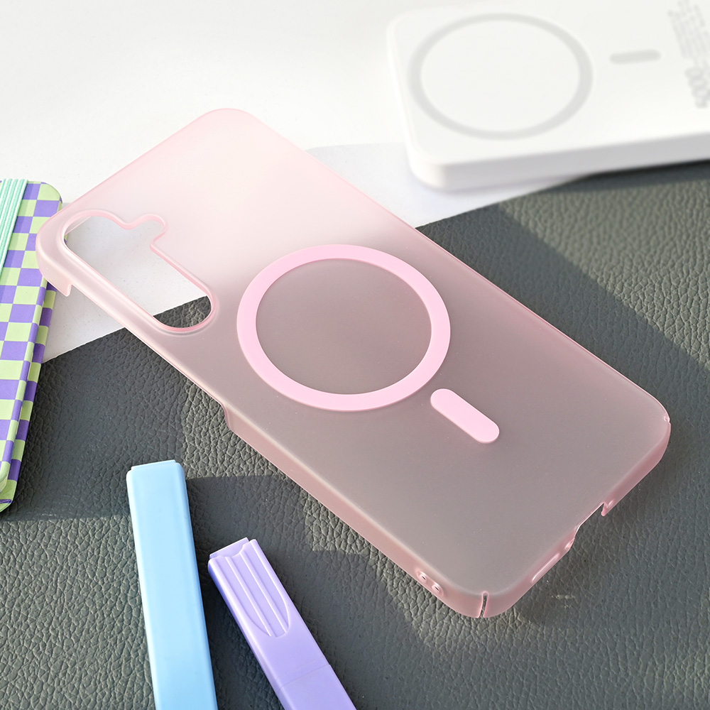 Torbica Magsafe Matte PC za Samsung A556B Galaxy A55 5G roze