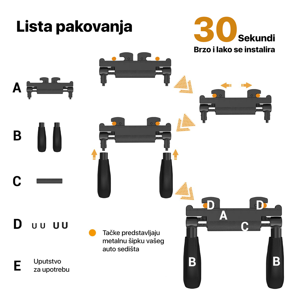 Naslon za glavu za auto sediste