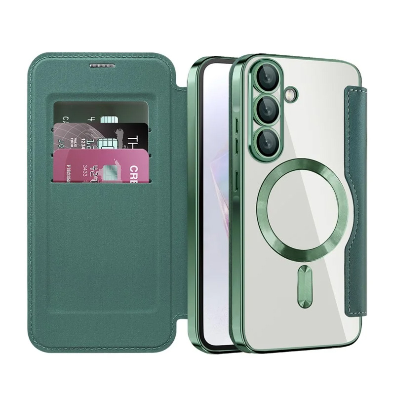 Torbica Magsafe Lux Bi Fold za Samsung A366B Galaxy A36 zelena