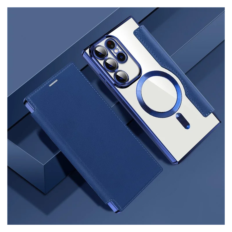 Torbica Magsafe Lux Bi Fold za Samsung S918B Galaxy S23 Ultra plava