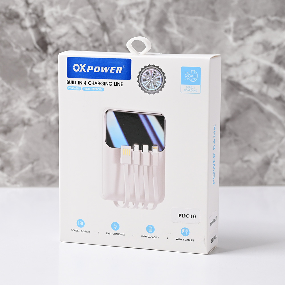 Power bank prenosiva baterija Oxpower PDC10 10000mAh bela