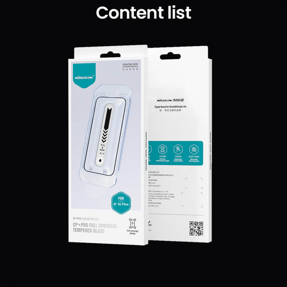 Zastitno staklo Tempered glass Nillkin CP+ Pro za iPhone 16 Plus 6.7 crni