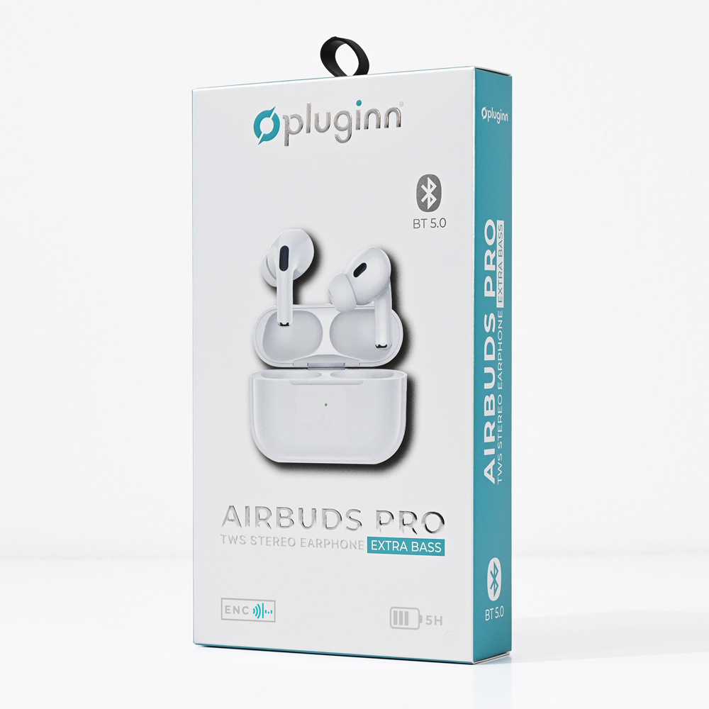 Bluetooth slusalice Pluginn Airbuds Pro bele