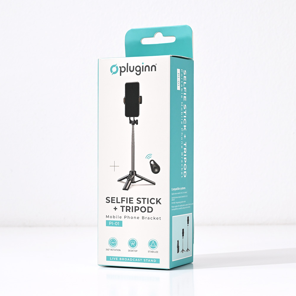 Selfie stick + tripod Pluginn PI-01 crni