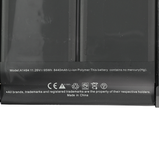 Baterija za laptop Apple A1494 A1398 95WH HQ2200 M