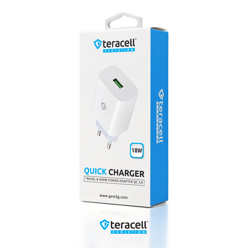 Kucni punjac Teracell Evolution TC-09 QC3.0 18W beli CE