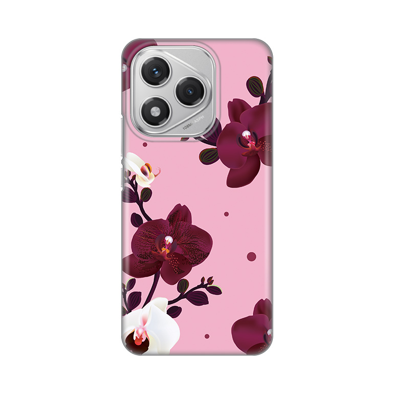 Torbica Silikonska Print Skin za Honor 400 Lite Pink Orchid